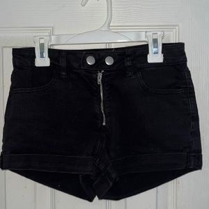 Pacsun Black Denim Stretchy Shorts